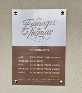 Panneau horaire